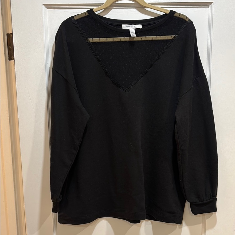 Addition Elle Dressy Black Sweatshirt